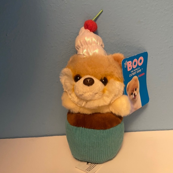 Small gray and white lovey with rhino - Picture 5 of 6